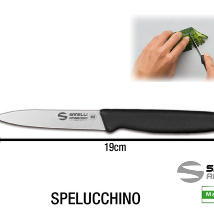 Coltello Supra Spelucchino E Dentato per Uso Cucina Professionale Ambrogio Sanelli