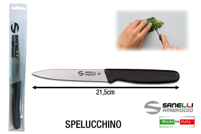 Coltello Supra Spelucchino E Dentato per Uso Cucina Professionale 11 cm Non Dentato Ambrogio Sanelli