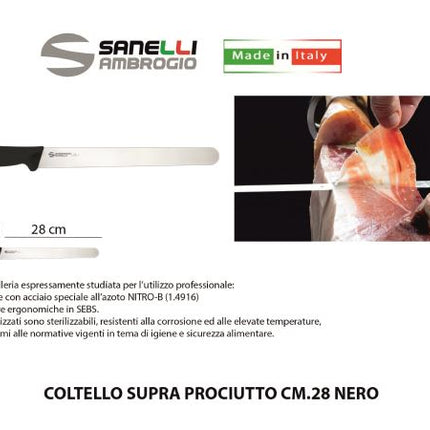 Coltello Supra Prosciutto Cm.28 Nero