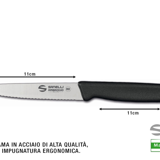 Coltello Supra Spelucchino Dentato Cm.11 Busta-8021210568410