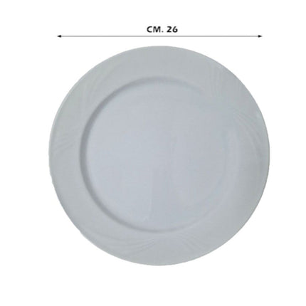 PIATTO CAPRERA PIANO CM.26 BIANCO - Tutto Tutto Meno Meno
