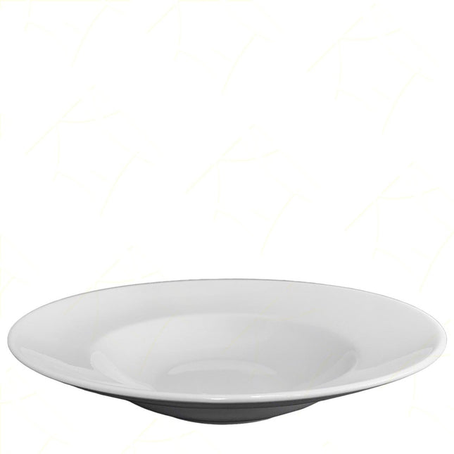 Piatto Fondo Rotondo 27 cm Porcellana Liscio Bianco Pasta Bowl per Primi Piatti, Resistente, Lavabile in Lavastoviglie, Idoneo per Microonde, Made in Italy - Tutto Tutto Meno Meno