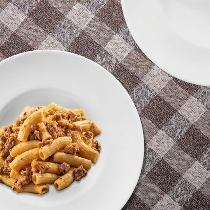 Piatto Fondo Rotondo 27 cm Porcellana Liscio Bianco Pasta Bowl per Primi Piatti, Resistente, Lavabile in Lavastoviglie, Idoneo per Microonde, Made in Italy - Tutto Tutto Meno Meno