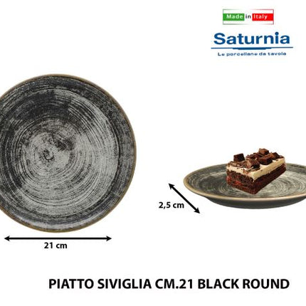 Saturnia Piatto Linea Siviglia In Porcellana Elegante E Resistente Per Uso Quotidiano E Servire
