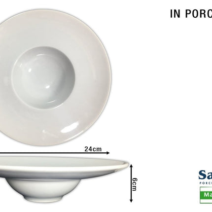 PIATTO PASTA K - BOWL NAPOLI ROTONDO DIAMETRO CM.24 - Tutto Tutto Meno Meno