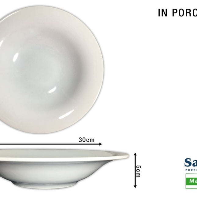 PIATTO PASTA B - BOWL NAPOLI ROTONDO DIAMETRO CM.30 TOP - Tutto Tutto Meno Meno