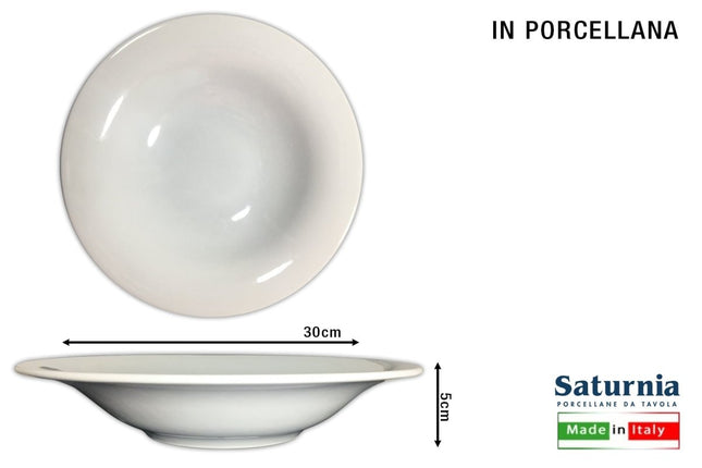 Piatto Pasta B-Bowl Napoli Rotondo Diametro Cm.30 Top Saturnia