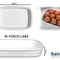 Pirofila Rett. Porcell. Forno Bianco Cm.28-8003342006541