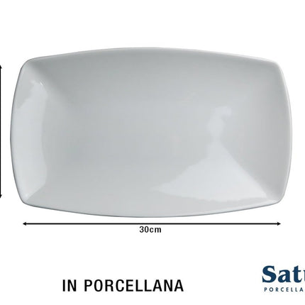 PIATTO DA PORTATA RETTANGOLARE DIMENSIONE CM.30X18 - Tutto Tutto Meno Meno