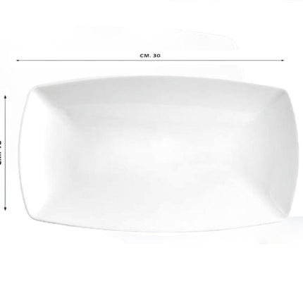 PIATTO DA PORTATA RETTANGOLARE DIMENSIONE CM.30X18 - Tutto Tutto Meno Meno