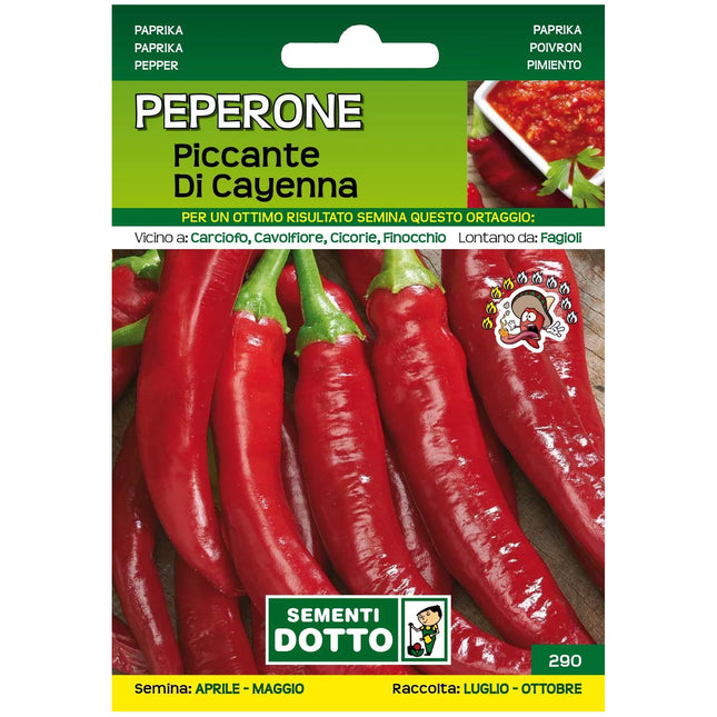Semi Peperone Piccante di Cayenna Extra Sementi Dotto