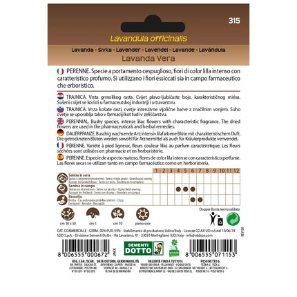 Semi di Lavanda Extra Sementi Dotto