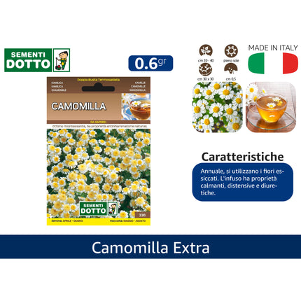 Semi Camomilla Extra Sementi Dotto