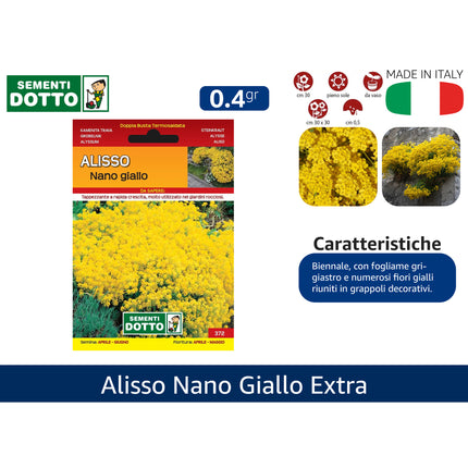 Semi Alisso Nano Giallo Extra Sementi Dotto
