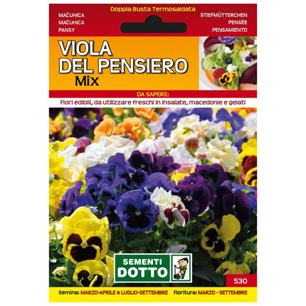 Semi Viola Del Pensiero Mix Extra Sementi Dotto