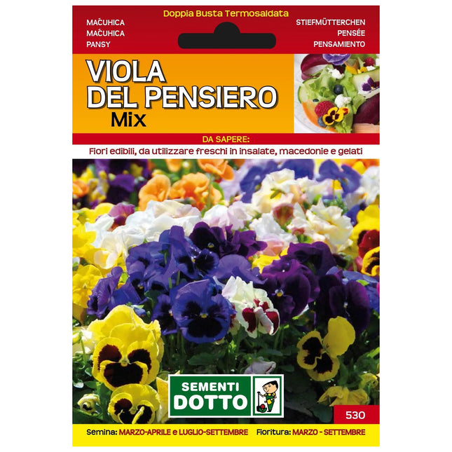 Semi Viola Del Pensiero Mix Extra Sementi Dotto