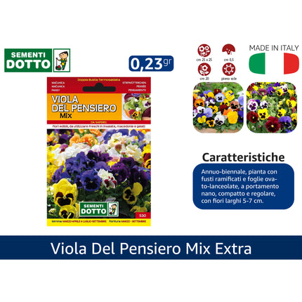 Semi Viola Del Pensiero Mix Extra Sementi Dotto
