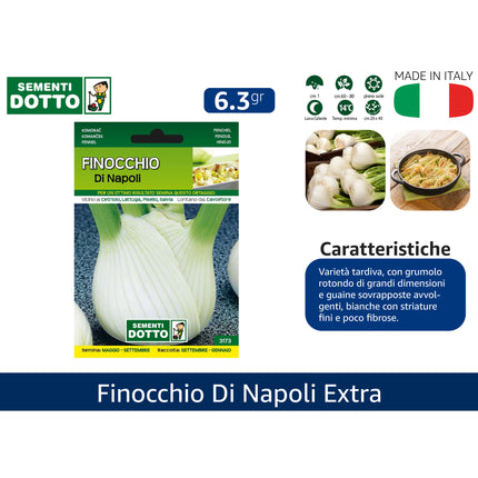 Sementi Dotto Professionali: Semi da Orto Alta Germinazione | Scegli Varietà e Formato Risparmio Finocchio di napoli Sementi Dotto
