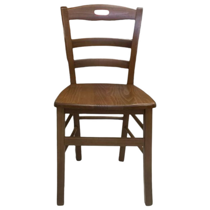 Sedia Lory in Legno Massello Made in Italy - Colori Noce/Ciliegio/Bianco Noce Giaquinto