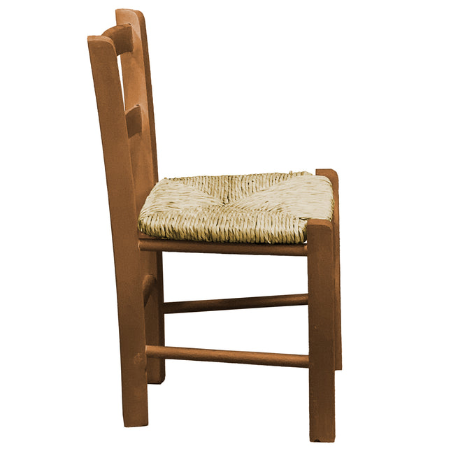 Giaquinto Sediolina Baby Legno Seduta In Paglia Artigianale