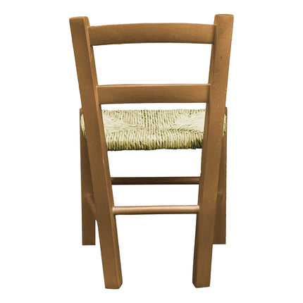 Giaquinto Sediolina Baby Legno Seduta In Paglia Artigianale