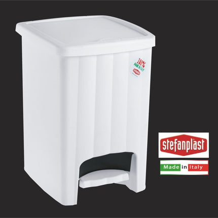 Stefanplast Pattumiera Margherita Con Pedale Lt.20 In Vari Colori Disponibili