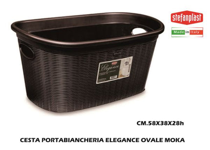 Stefanplast Cesta Portabiancheria Elegance Ovale Design Raffinato Per La Casa Stefanplast