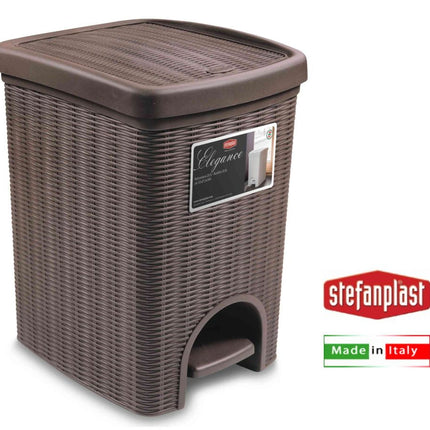 Pattumiera C/Pedale Elegance Lt.20 Tortora Stefanplast-8003507308022