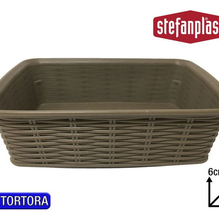 Stefanplast Cestino Elegance In Varie Misure E Altezze, Design Raffinato Per Ogni Ambiente Tortora 20x14x6cm Stefanplast