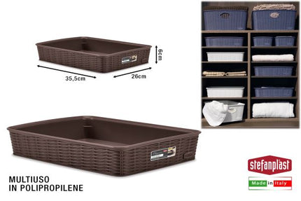 Stefanplast Cestino Elegance In Varie Misure E Altezze, Design Raffinato Per Ogni Ambiente Stefanplast