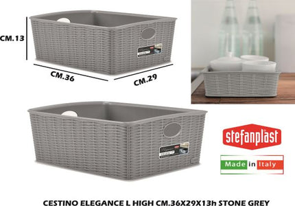 Stefanplast Cestino Elegance In Varie Misure E Altezze, Design Raffinato Per Ogni Ambiente Stefanplast