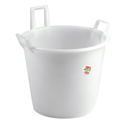 Stefanplast Mastello 2/3 Manici – Secchio Grande Fino A 175L Per Vino, Verdure E Pulizie – Ø Da 45 A 80 Cm – Bianco O Azzurro