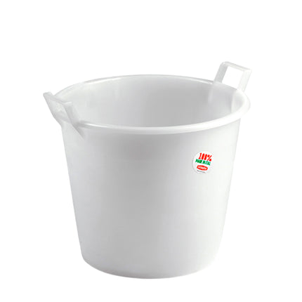 Stefanplast Mastello 2/3 Manici – Secchio Grande Fino A 175L Per Vino, Verdure E Pulizie – Ø Da 45 A 80 Cm – Bianco O Azzurro