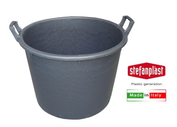 Mastello 2 Manici D.55 Nero Bordo Tondo-8003507335516