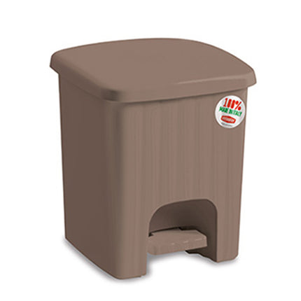 Stefanplast Pattumiera Pedalina Quadra Lt.4,5 Per Rifiuti In Design Compatto E Funzionale Stefanplast
