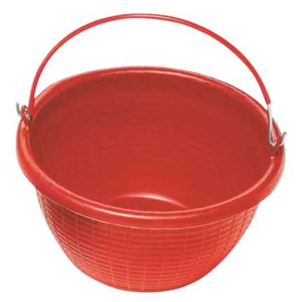 Stefanplast Cesta Tonda 20L Con Manico Ferro Rosso
