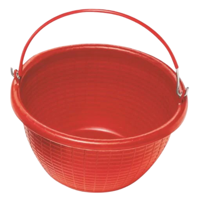 Stefanplast Cesta Tonda 20L Con Manico Ferro Rosso