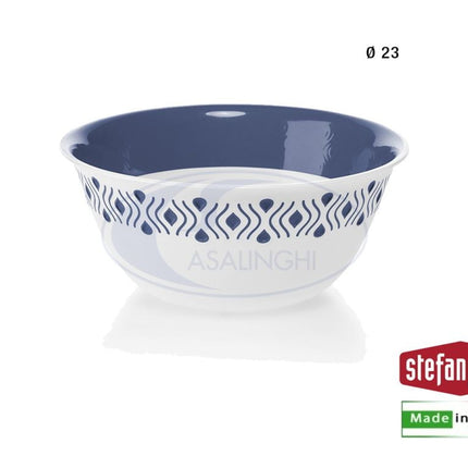 Insalatiera Plastica Tosca Cm.23 Bianco/Blu Palace-8003507550513