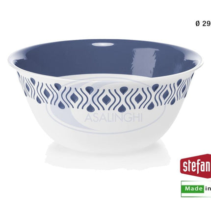 Stefanplast Insalatiera Plastica Tosca Disponibile In Diverse Dimensioni Per Insalata Bianco Blu Palace 29 cm Stefanplast