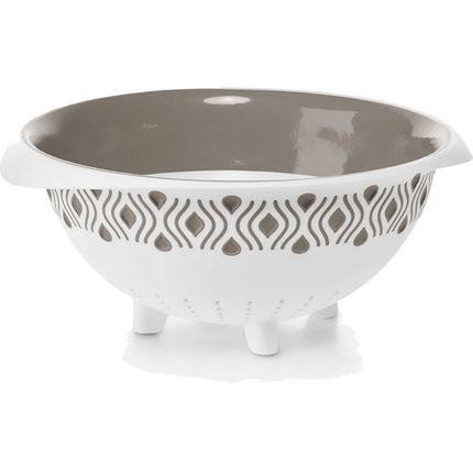 Scolapasta Tosca Cm.28 Bianco Tortora-8003507552500