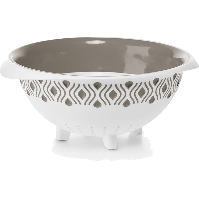 Scolapasta Tosca Cm.28 Bianco Tortora-8003507552500