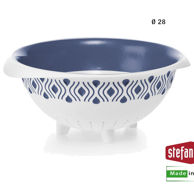 Scolapasta Tosca Cm.28 Bianco Blu Palace-8003507552517