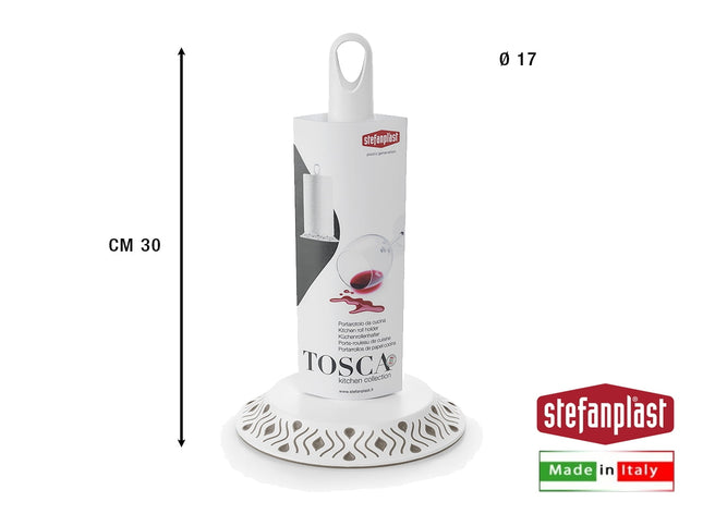 Stefanplast Portarotolo Scottex Tosca Cm.17X30H In Varianti Di Colore Classiche E Moderne Stefanplast