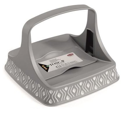 Portatovaglioli Orizzontale Tosca Stone Grey/Bianco-8003507558021
