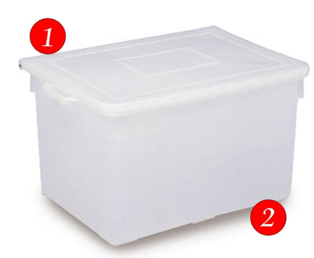Stefanplast Contenitore Rettangolare 75L Neutro 62X45X33Cm Stefanplast