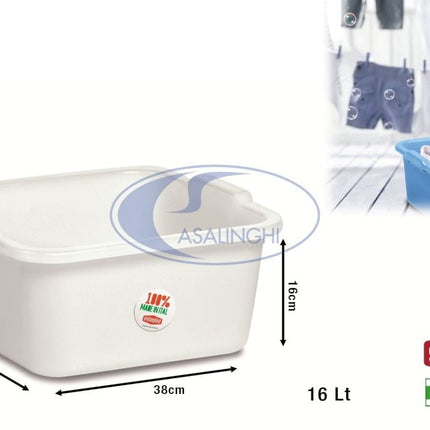Stefanplast Bacinella Quadra Pe Per Uso Vario, Design Pratico E Funzionale In Diverse Dimensioni Stefanplast