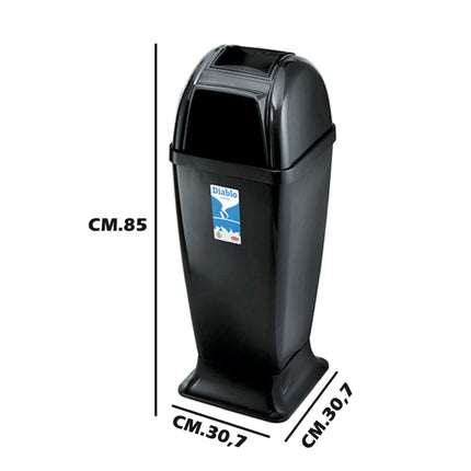 CESTINO DIABLO CON POSACENERE ANTRACITE Stefanplast