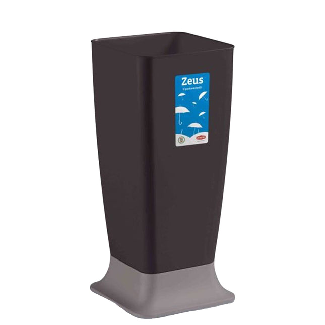 Stefanplast Portaombrelli Zeus Antracite Con Base Tortora Resistente