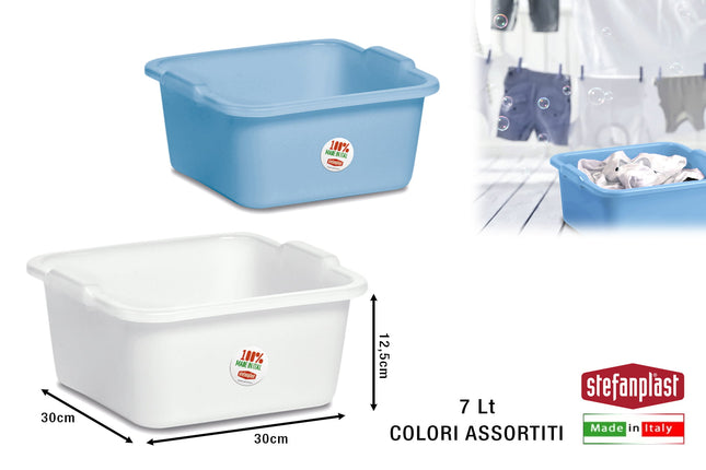 Stefanplast Bacinella Quadra Pe Per Uso Vario, Design Pratico E Funzionale In Diverse Dimensioni Stefanplast