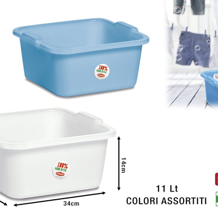 Stefanplast Bacinella Quadra Pe Per Uso Vario, Design Pratico E Funzionale In Diverse Dimensioni Stefanplast